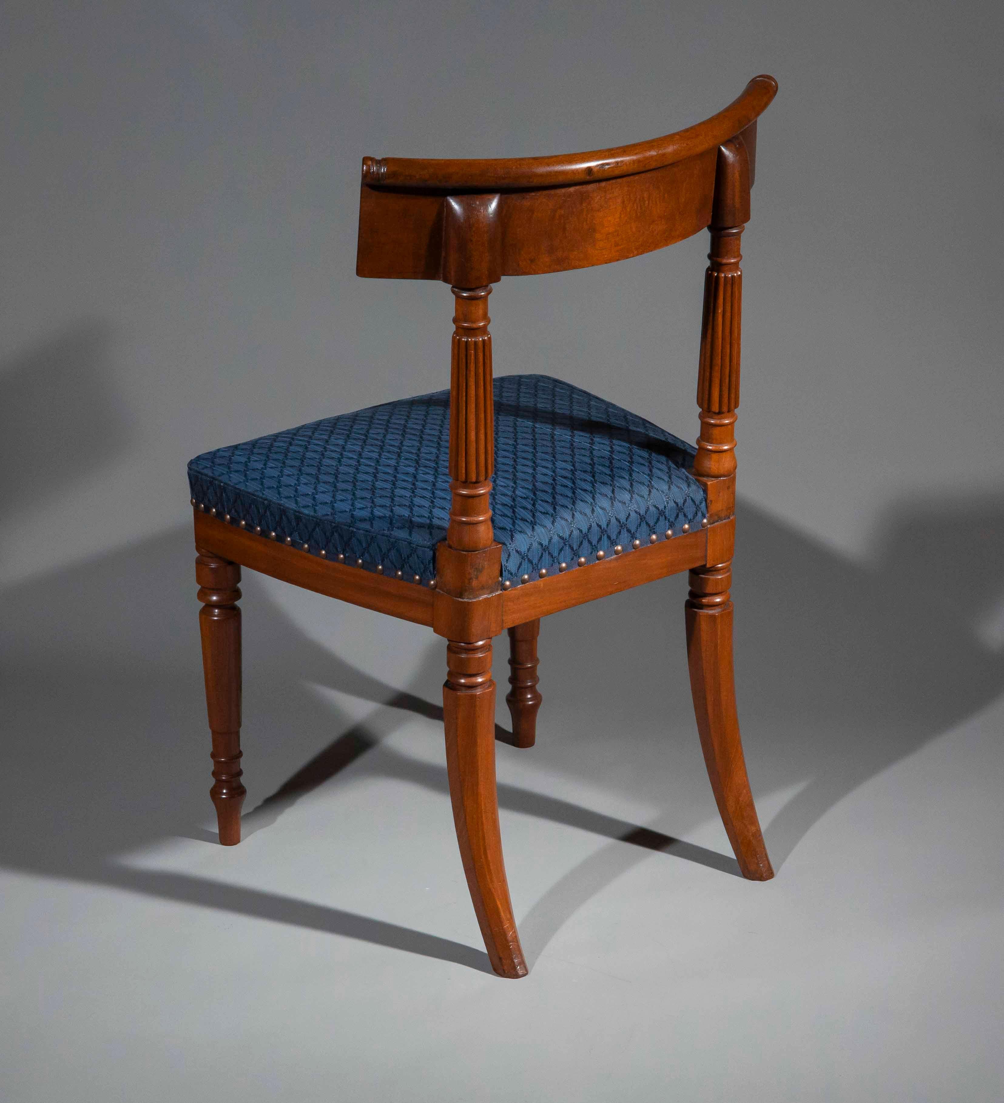 Coppia di sedie Regency, attribuite a George Bullock 1