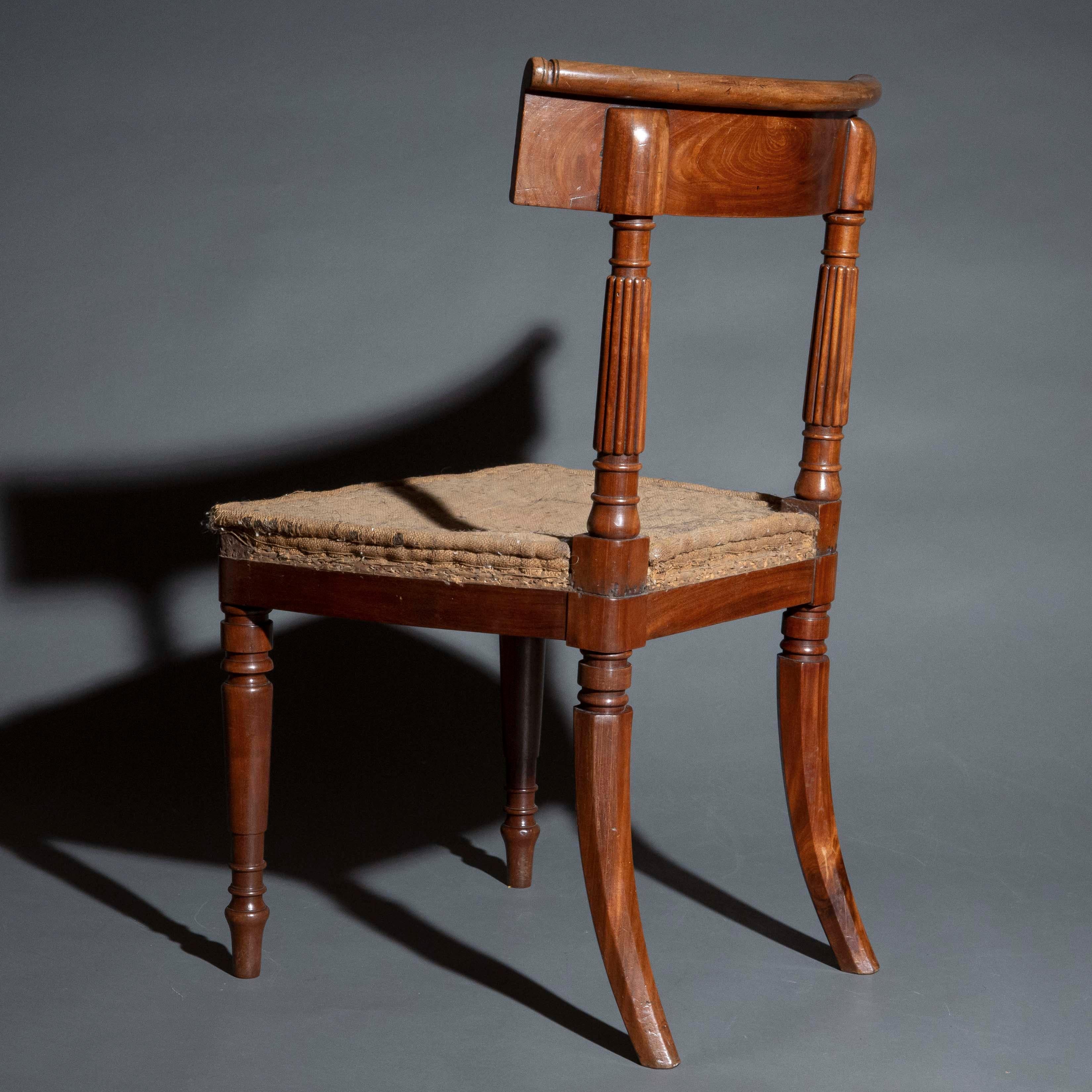 Pair of Regency Chairs, attributed to George Bullock For Sale 5