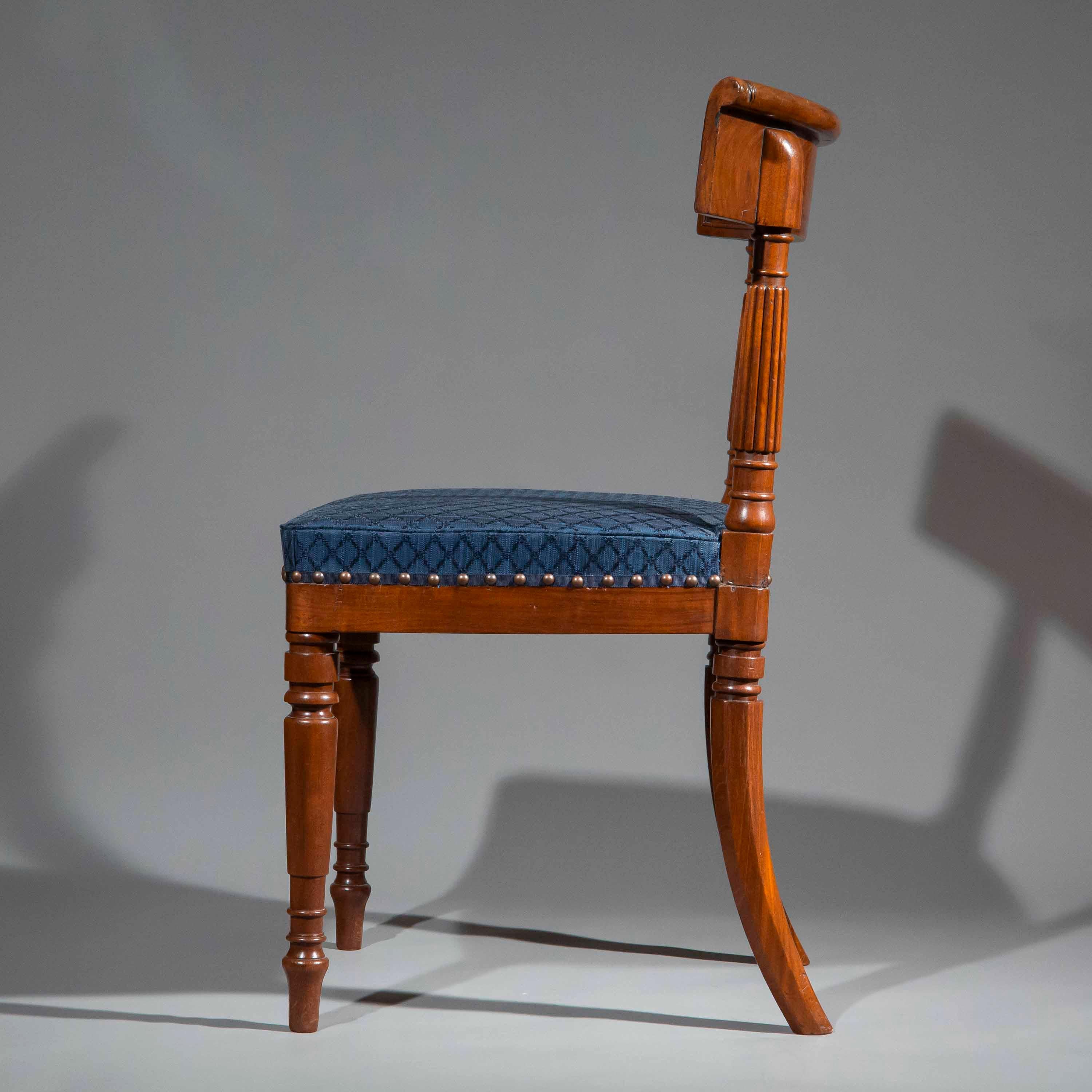 Coppia di sedie Regency, attribuite a George Bullock 9
