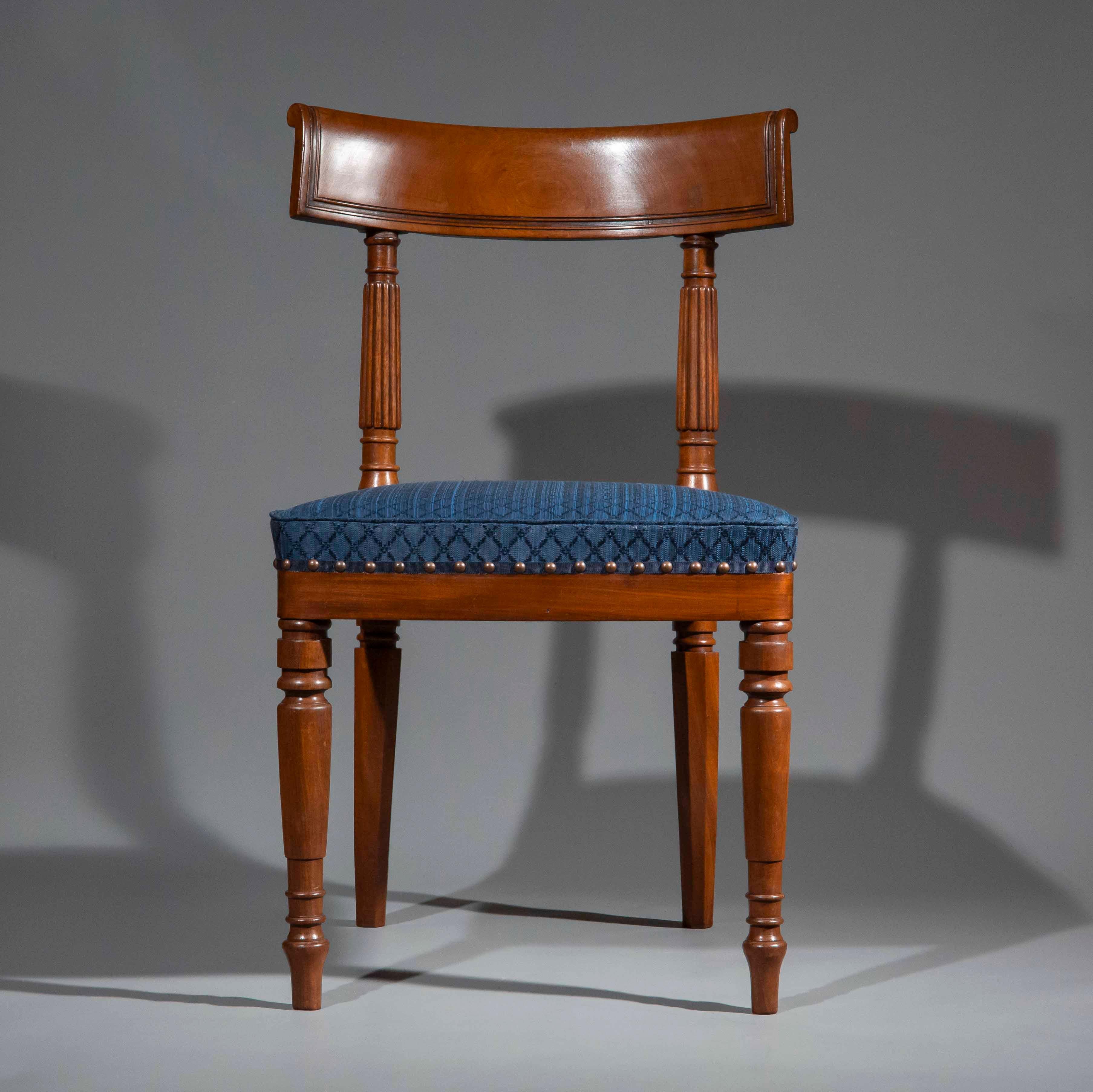 Europeo Coppia di sedie Regency, attribuite a George Bullock