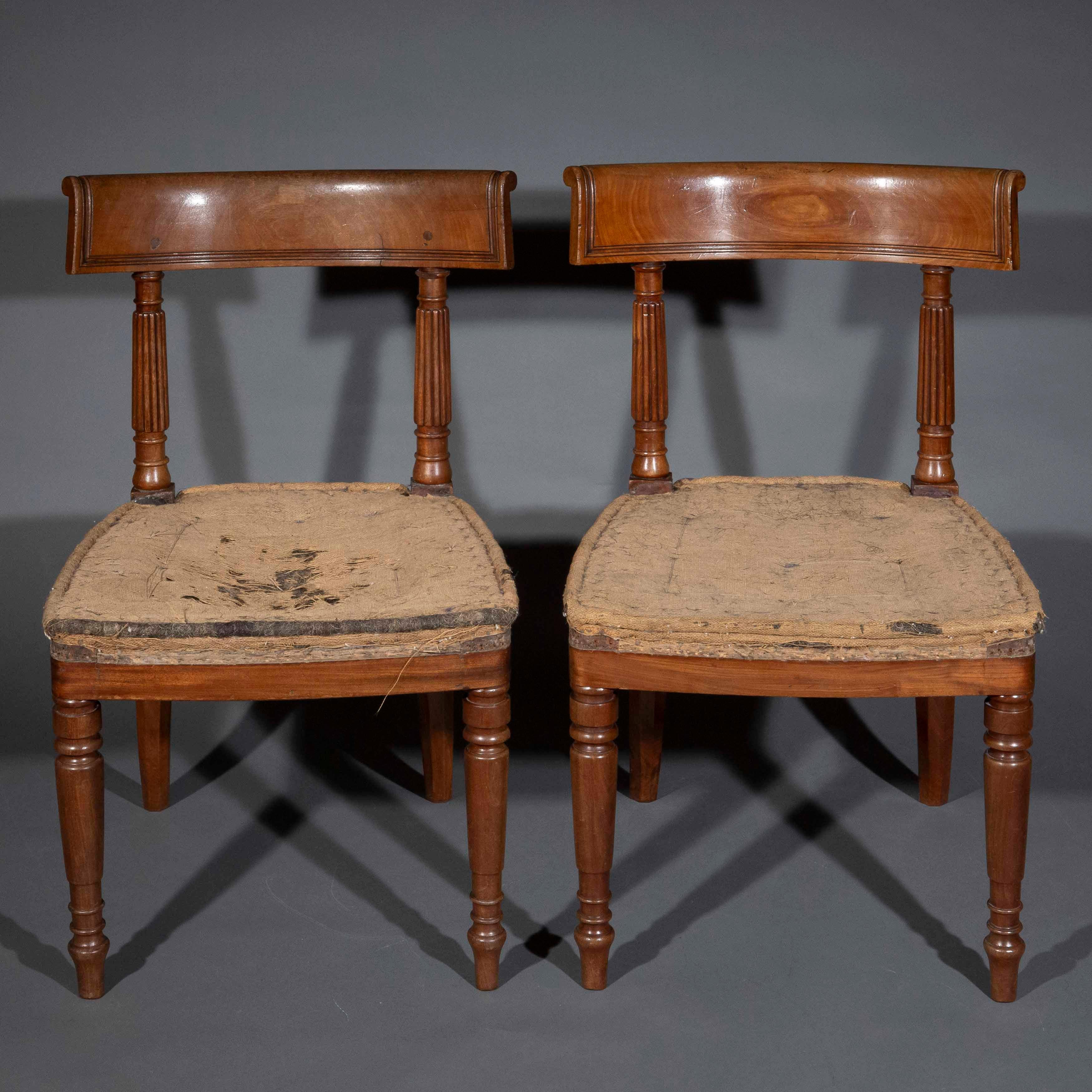 Pair of Regency Chairs, attributed to George Bullock For Sale 2