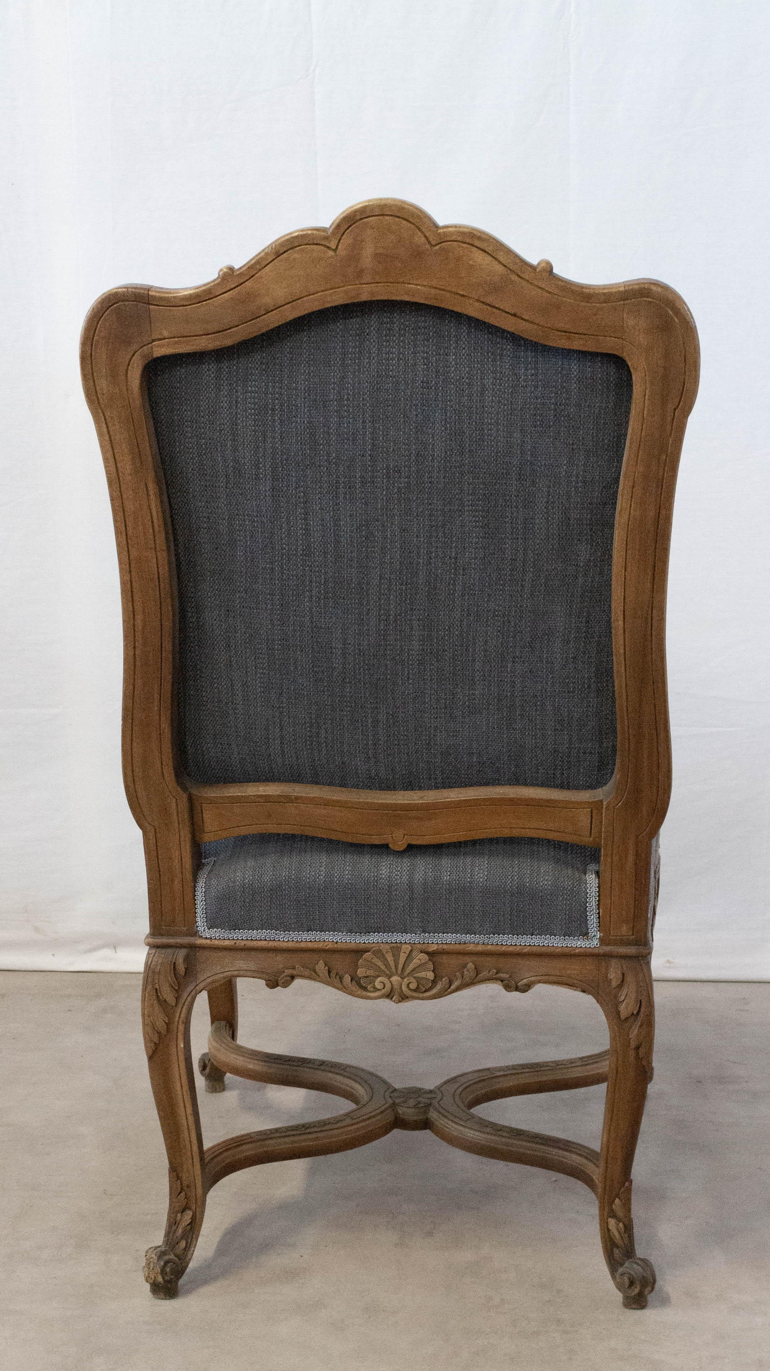 19th Century Pair of Regency Chairs or Fauteuils to be Re-Upholstered Midcentury For Sale