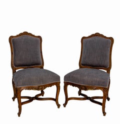 Coppia di sedie Regency o Fauteuil da rivestire Midcentury