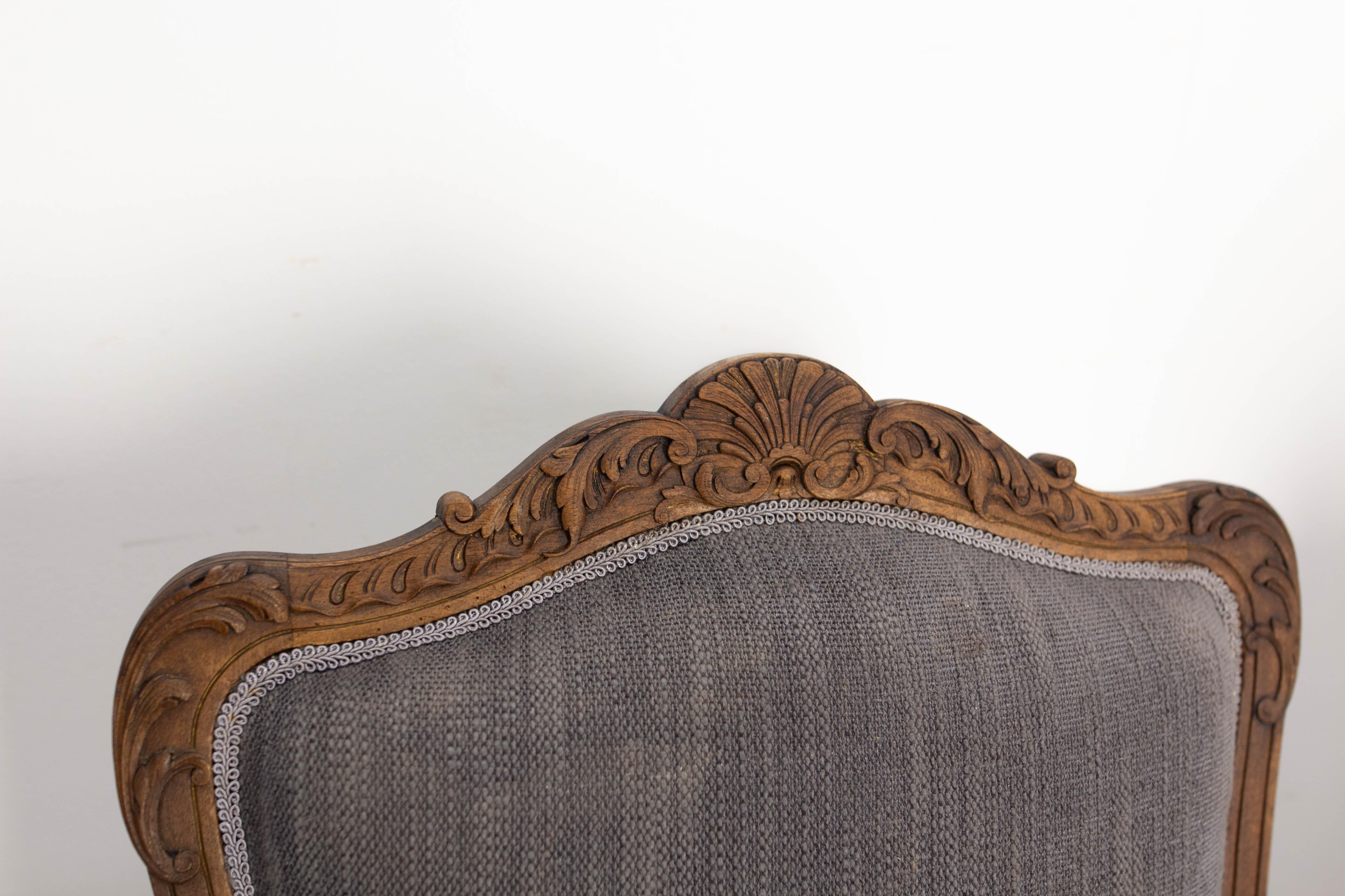 Upholstery Pair of Regency Chairs or Fauteuils to be Re-Upholstered Midcentury For Sale