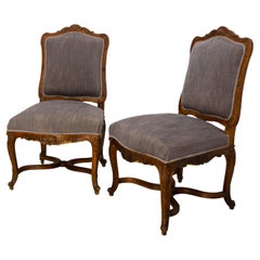 Pair of Regency Chairs or Fauteuils to be Re-Upholstered Midcentury
