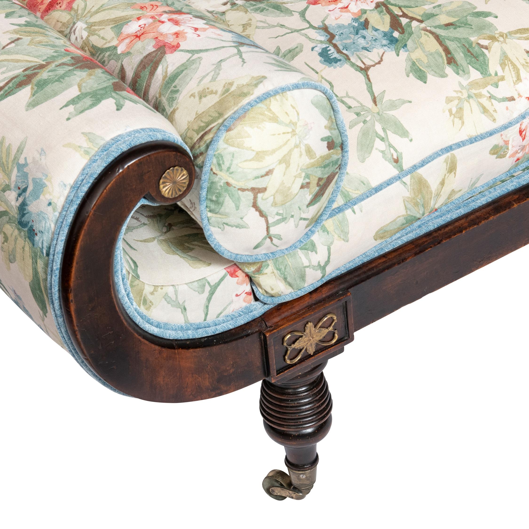 Paire de chaises longues Regency, Angleterre vers 1820 en vente 12