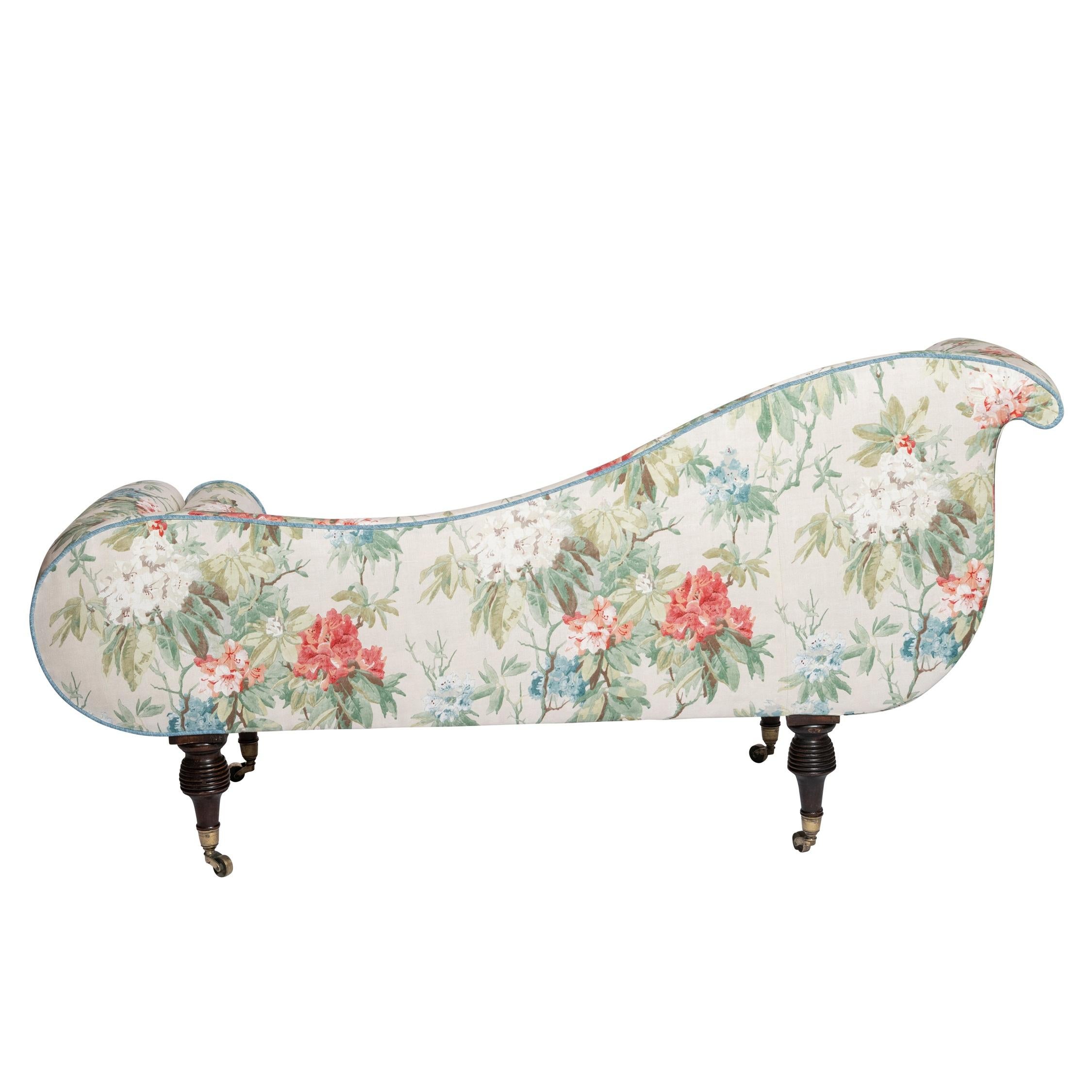 Acajou Paire de chaises longues Regency, Angleterre vers 1820 en vente