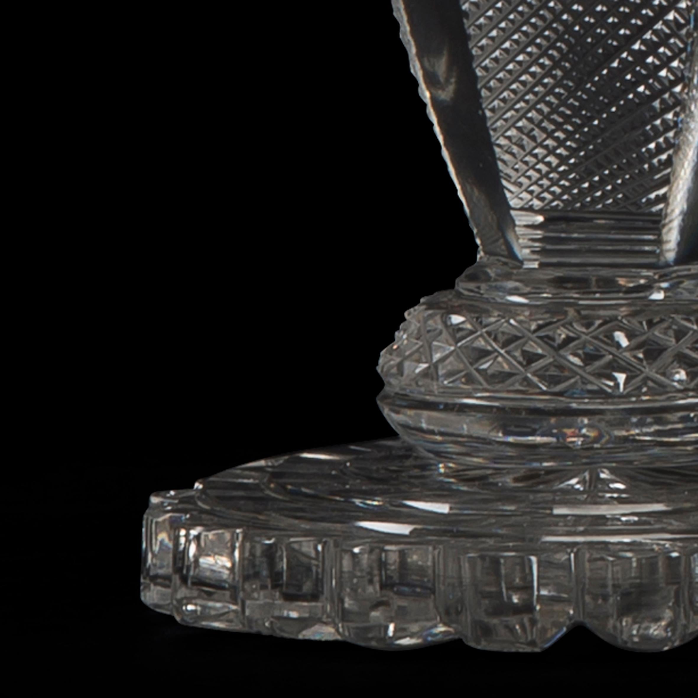 Pareja de candelabros de cristal tallado de la Regencia, de John Blades Vidrio cortado en venta