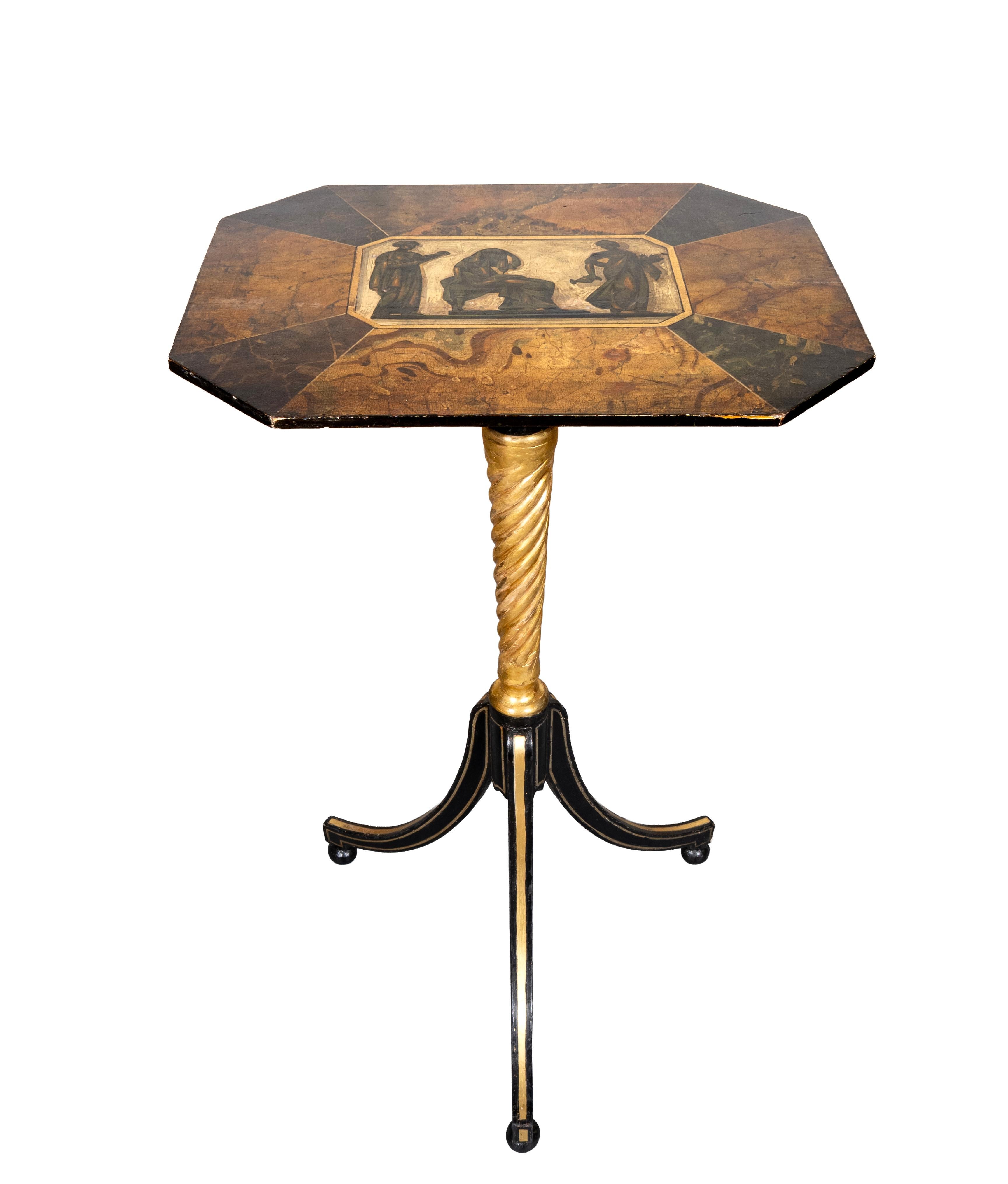 Paire de chandeliers de style Régence en bois doré et ébonisé 2