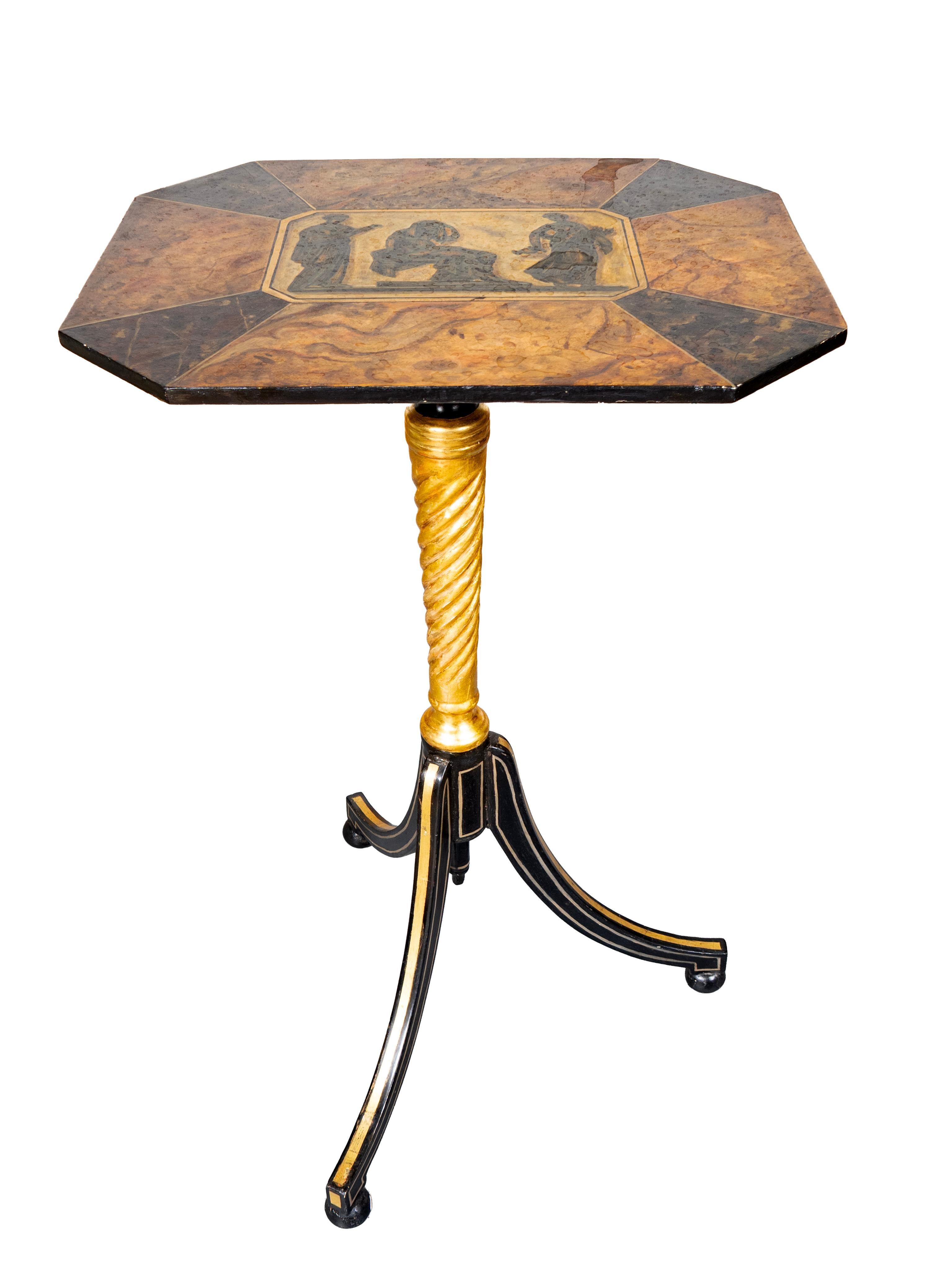 Paire de chandeliers de style Régence en bois doré et ébonisé 3