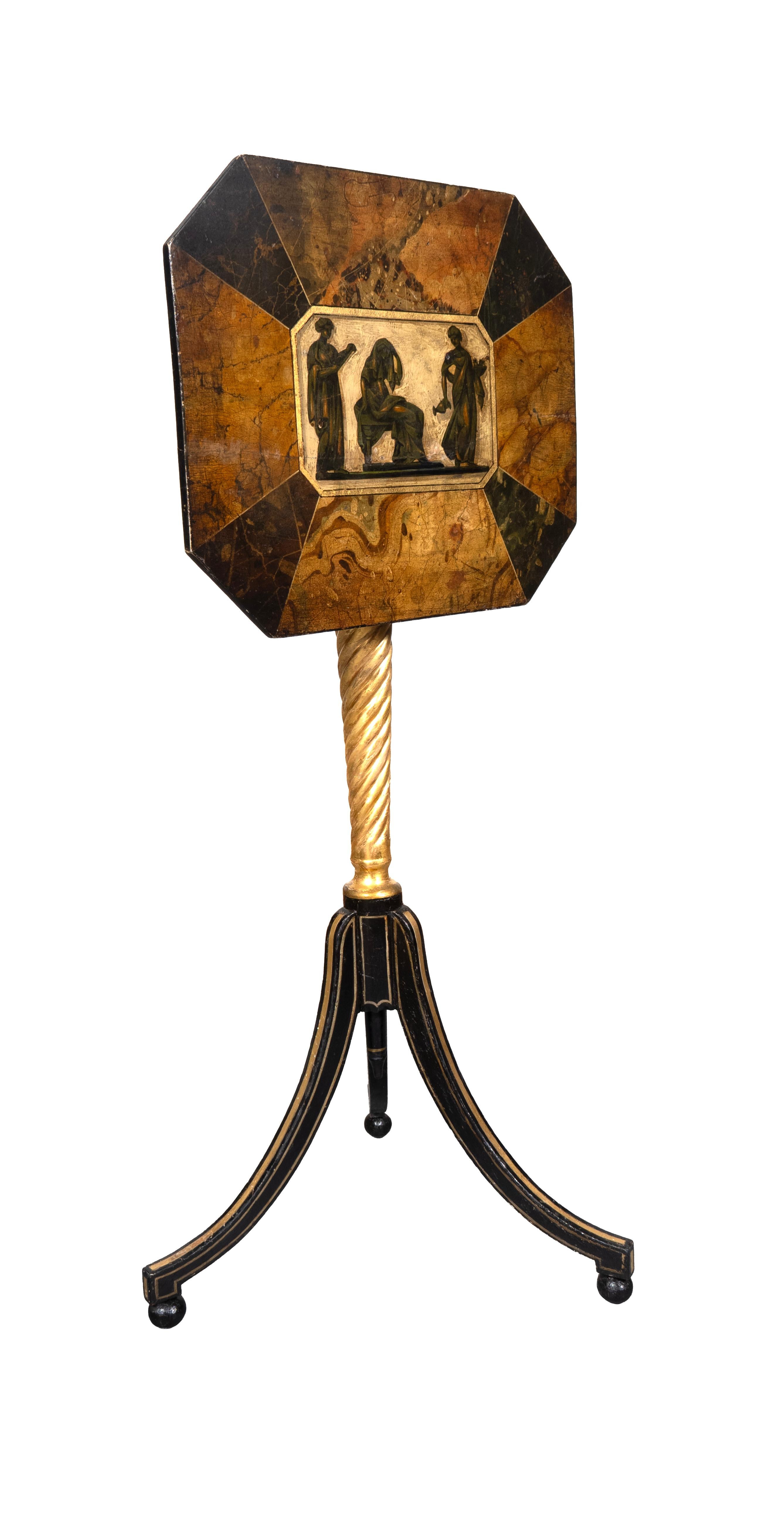 Paire de chandeliers de style Régence en bois doré et ébonisé Bon état à Essex, MA