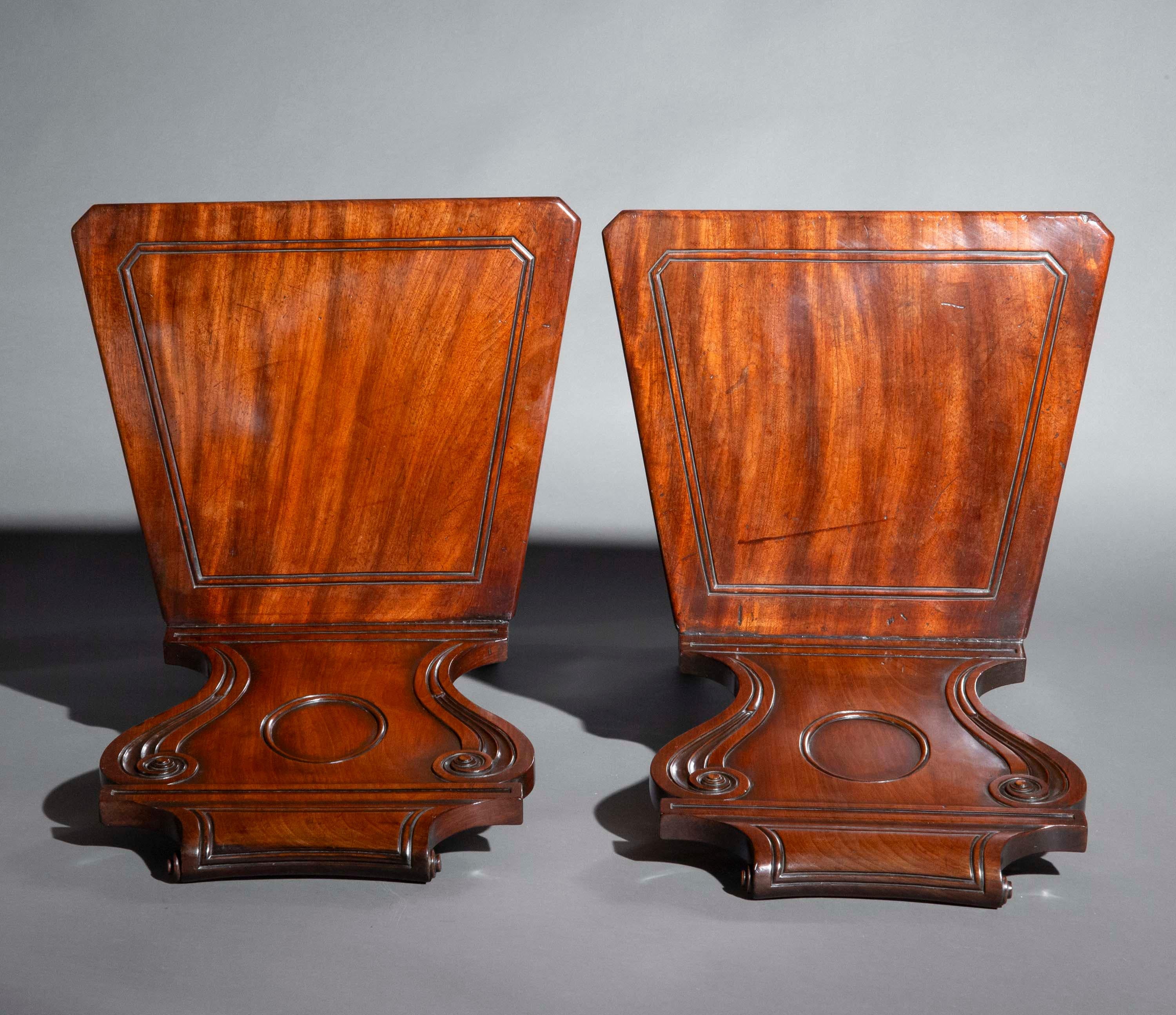 19th Century Pair of Regency Hall Chairs, attributed to Banting and France For Sale