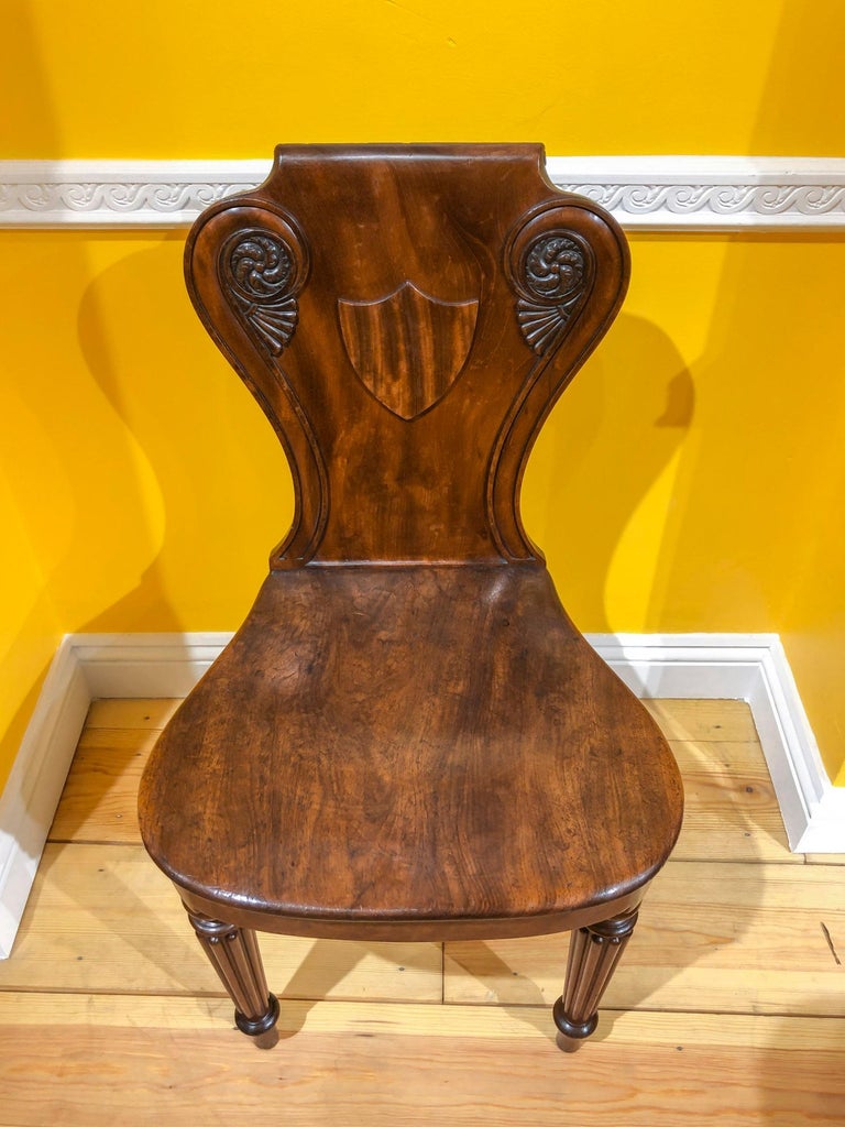 Pair of Regency Hall Chairs For Sale at 1stdibs