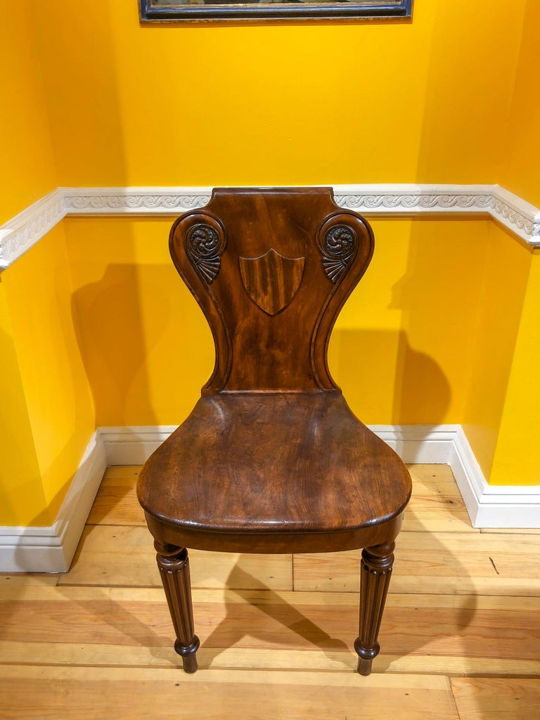 Pair of Regency Hall Chairs For Sale at 1stdibs