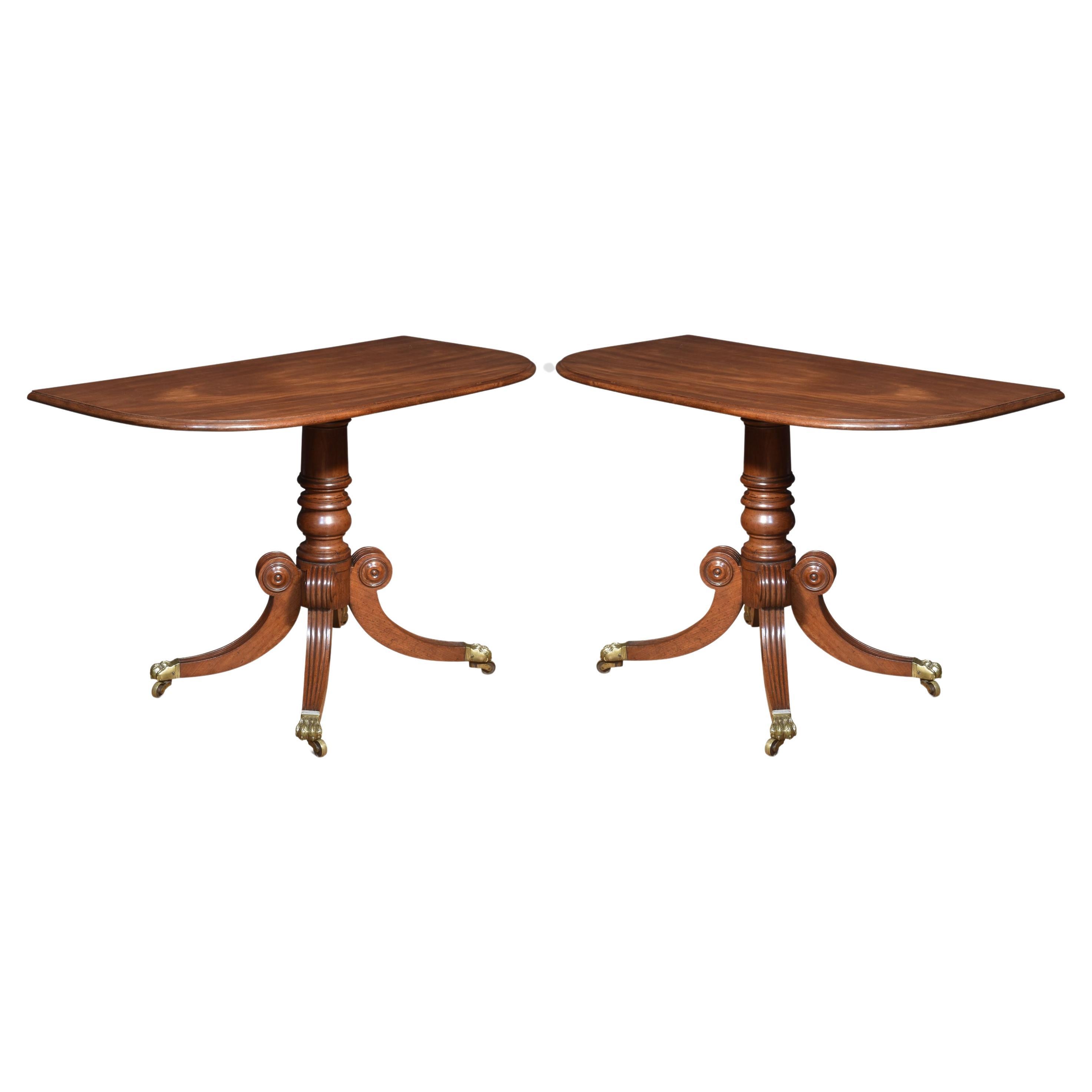 Pair of Regency hall tables For Sale