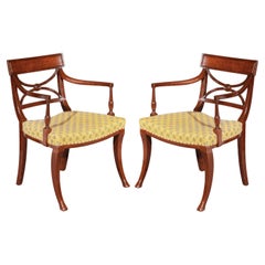Paar Klismos-Stühle im Regency-Stil, Gillows zugeschrieben, frühes 19. Jahrhundert