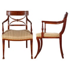 Paire de chaises Regency Klismos, attribuées à Gillows, début du 19ème siècle