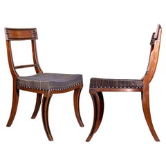 Antique Pair of Regency Klismos Chairs
