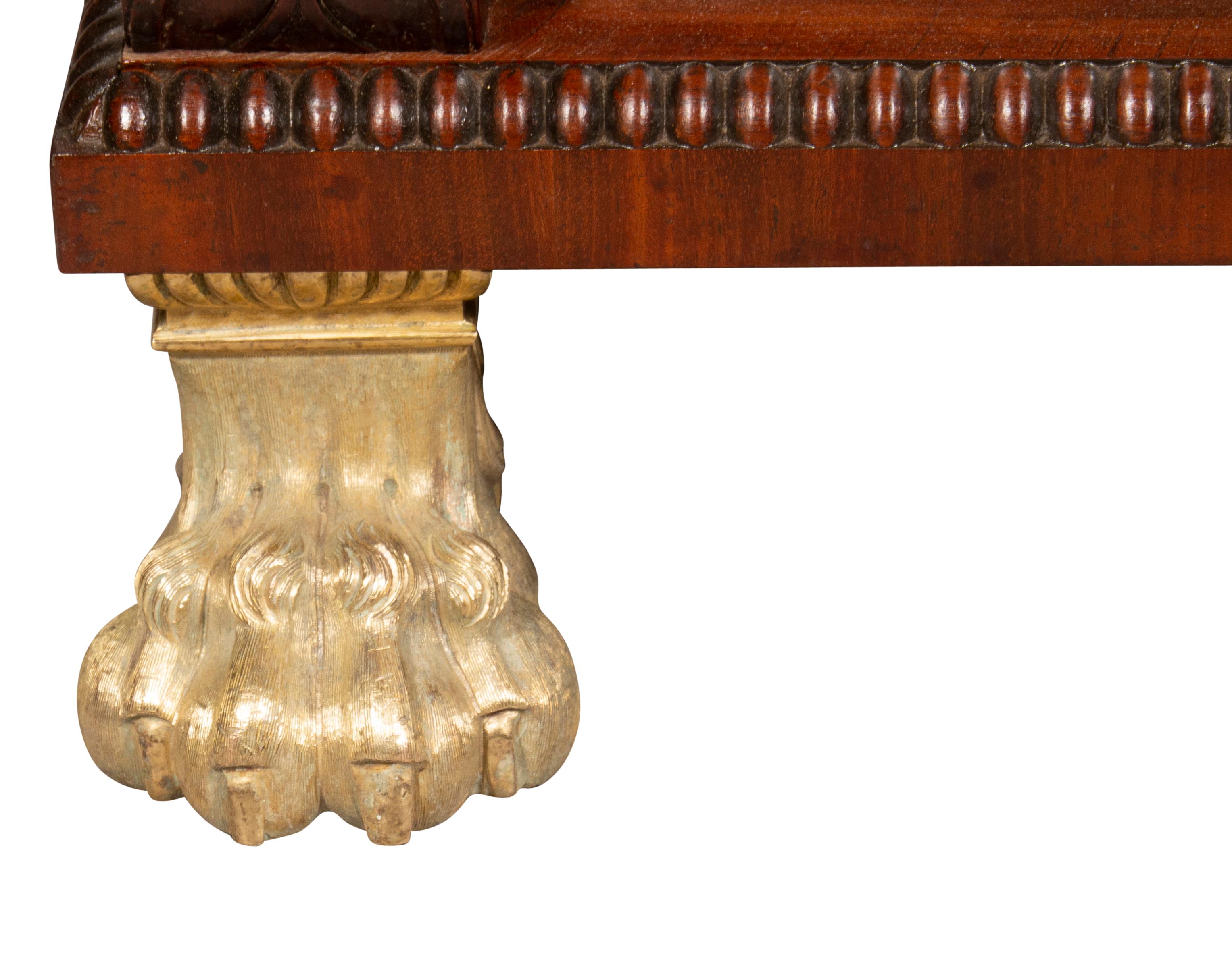 Pair Of Regency Mahogany And Brass Inlaid Credenzas From Westport House, Ireland For Sale 11