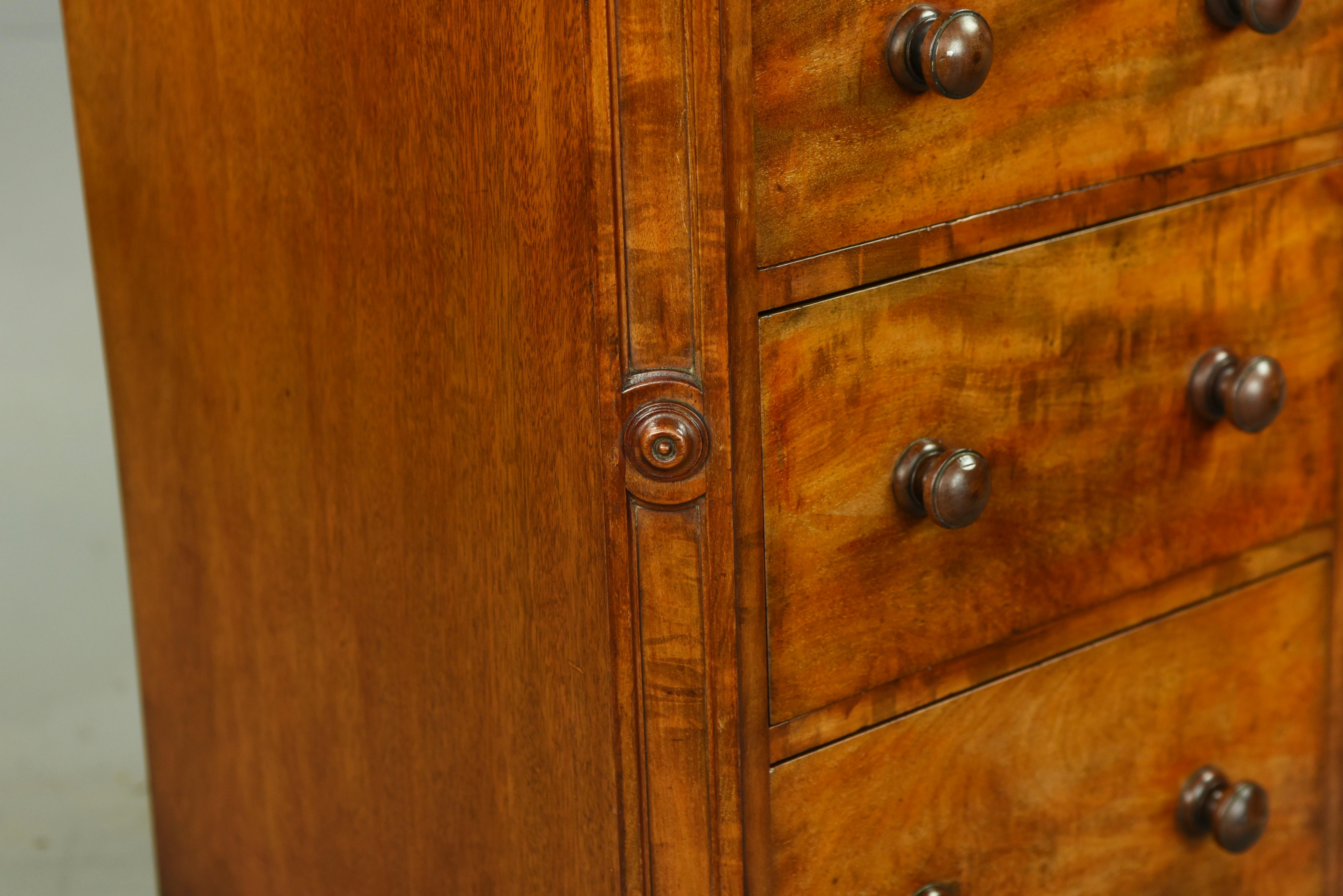 Pair of Regency mahogany bedside chests of drawers/ commodes For Sale 4