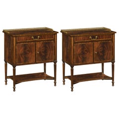 Pair of Regency Mahogany Bedside Tables