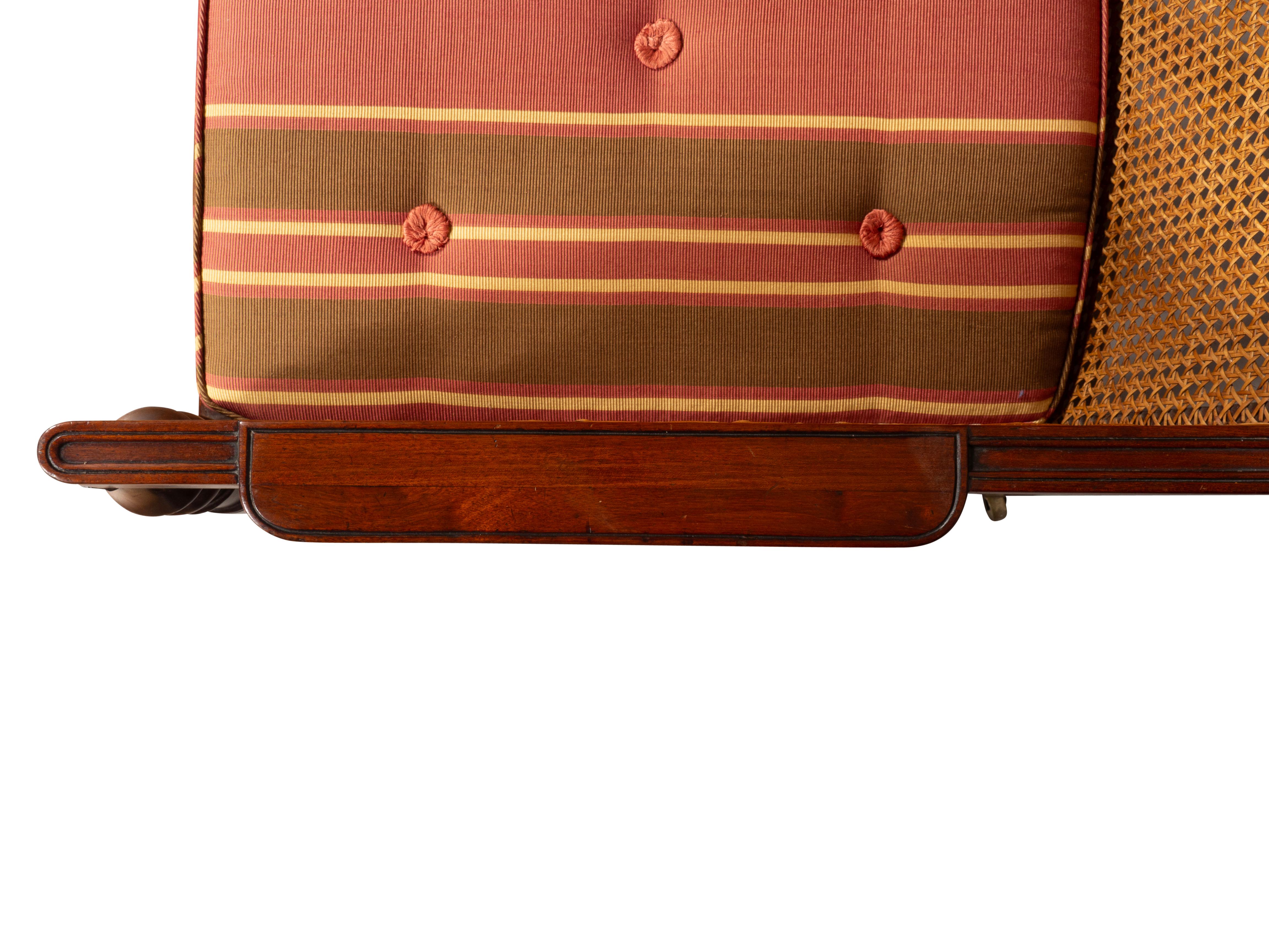Pair Of Regency Mahogany Caned Armchairs For Sale 9
