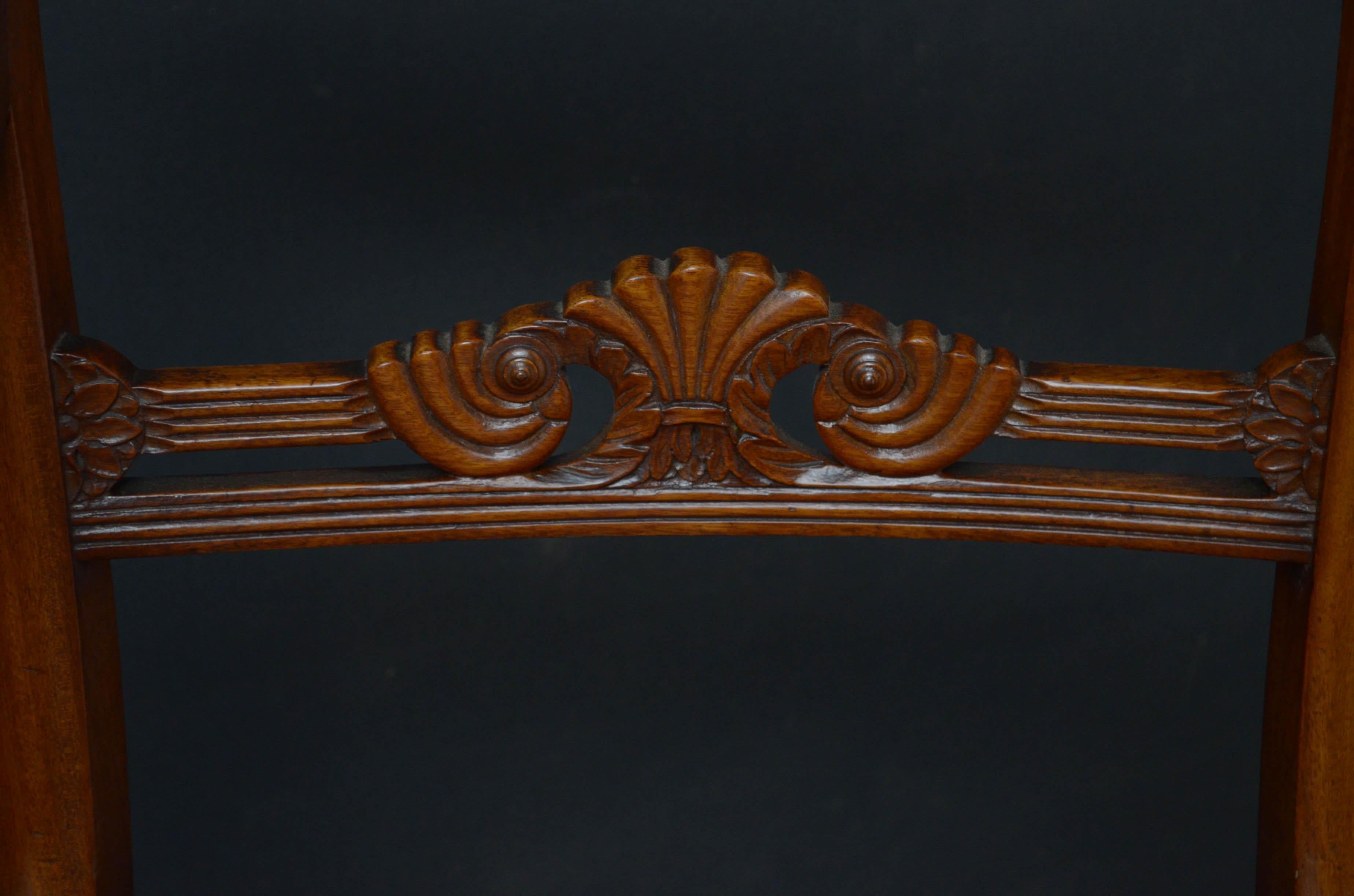 Early 19th Century Pair of Regency Mahogany Carvers