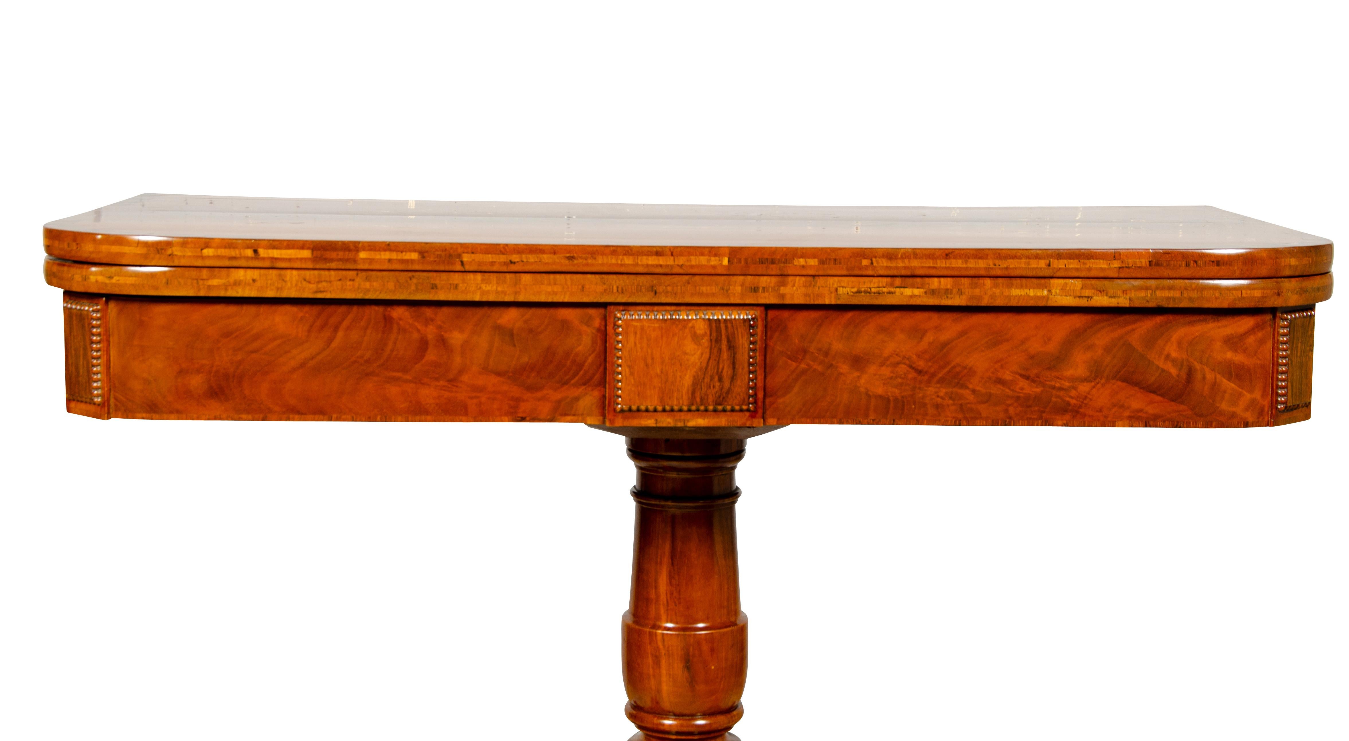 Pair of Regency Mahogany Games Tables For Sale 8