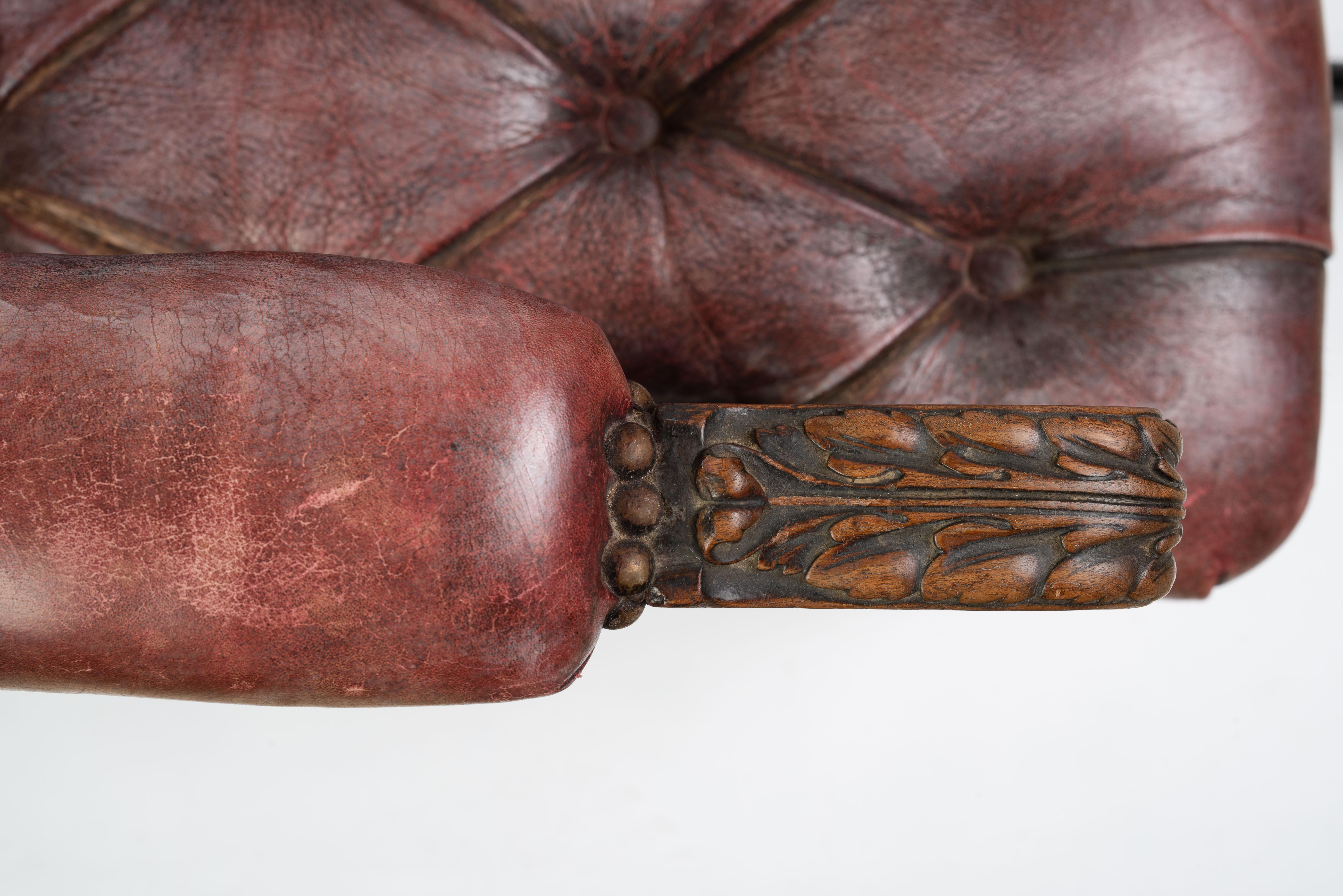 Pair of Regency Mahogany Library Armchairs 2