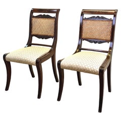 Pair Of Regency Mahogany Side Chairs