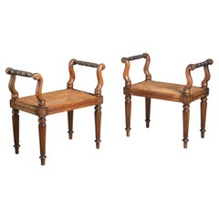 Pair Of Regency Mahogany Stools