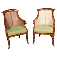 Pair Of Regency Mahogany Tub Chairs