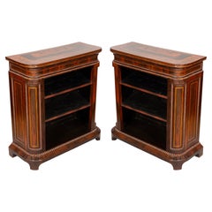 Pair of Regency Penwork Bookcases