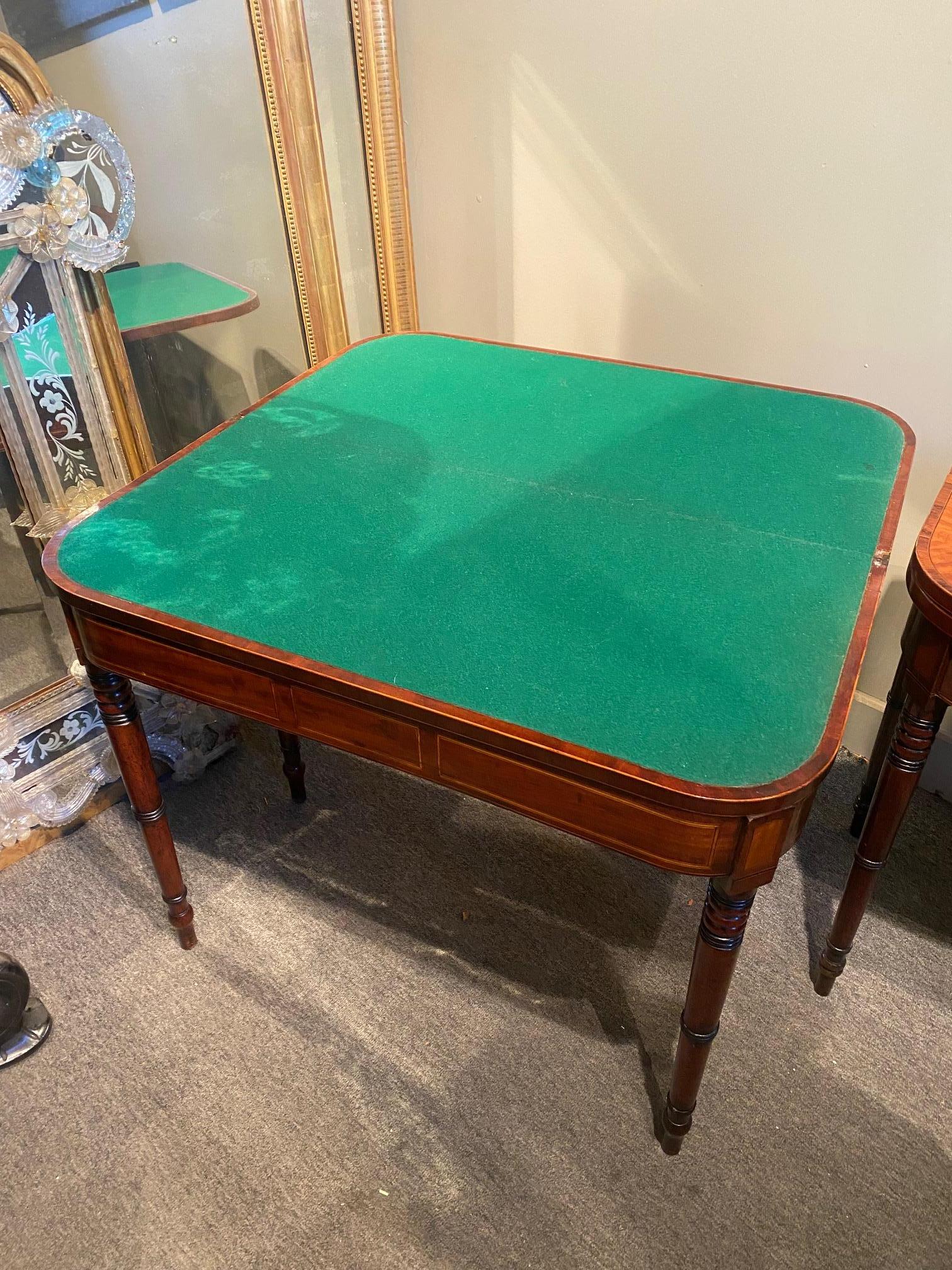 Pair of Regency Period Mahogany Games/tea tables 5
