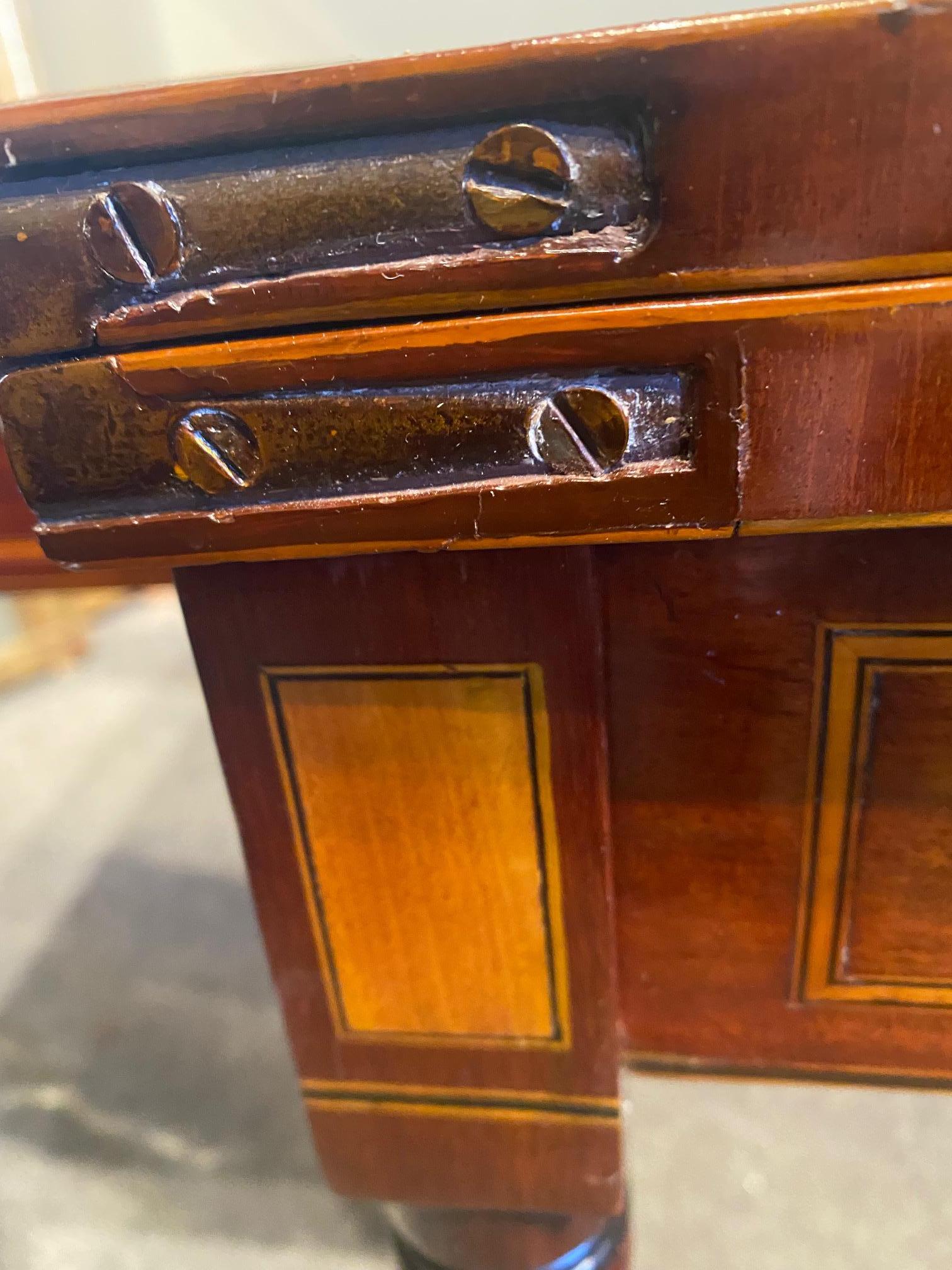 Pair of Regency Period Mahogany Games/tea tables 11