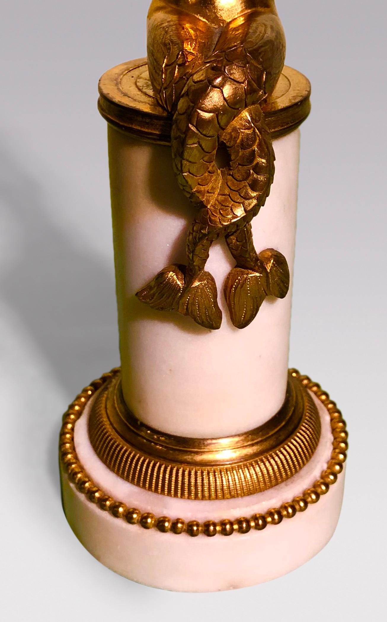 Paar Ormolu-Meeresjungfrauen-Kerzenleuchter aus der Regency-Periode (Sonstiges) im Angebot