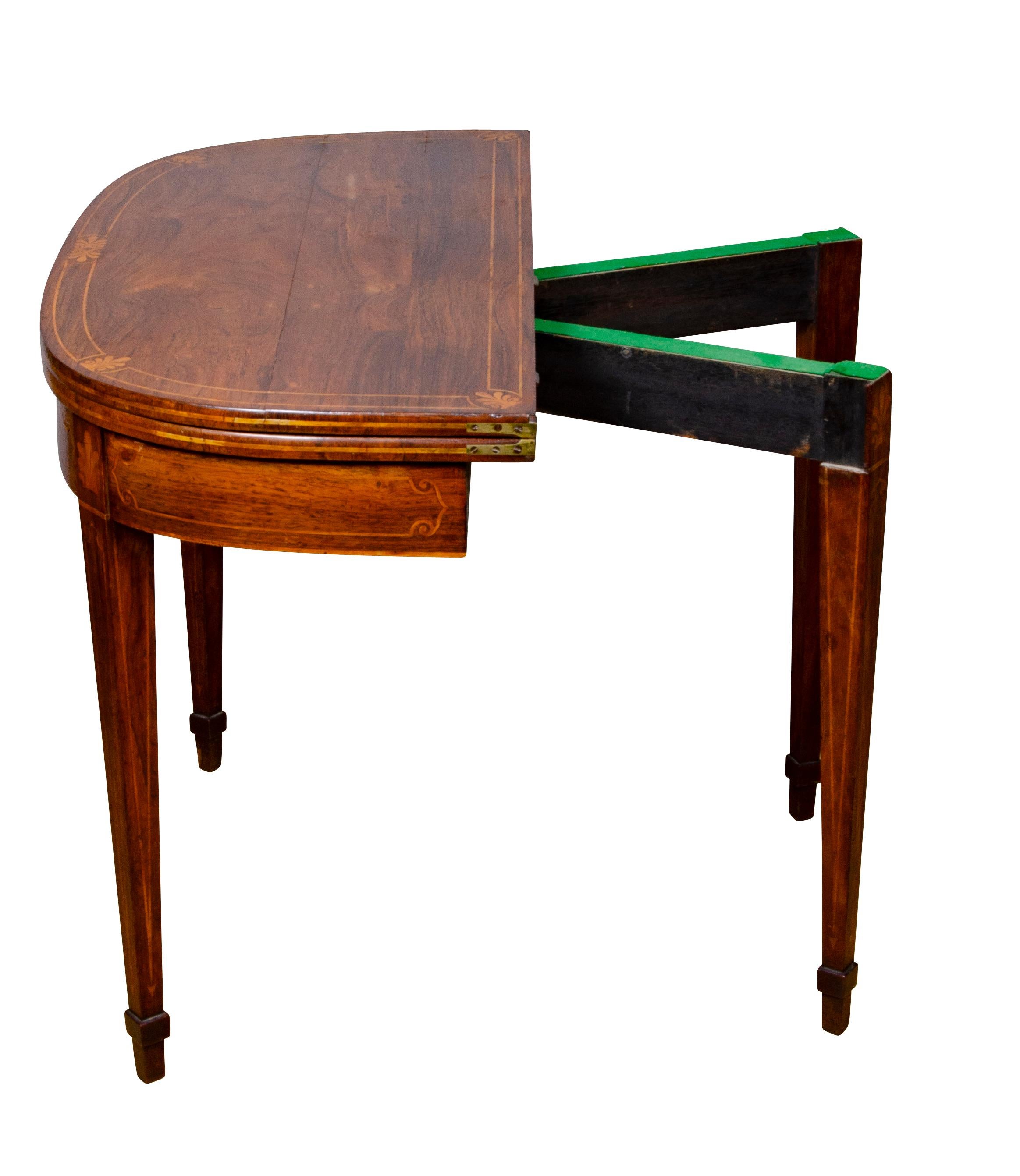 Pair of Regency Rosewood and Satinwood Games Tables 9