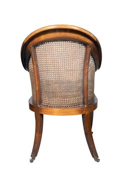 Pair Of Regency Rosewood Caned Armchairs