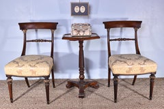 Pair Of Regency Rosewood & Parcel Gilt Chairs