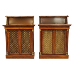 Pair of Regency Rosewood Side Cabinets