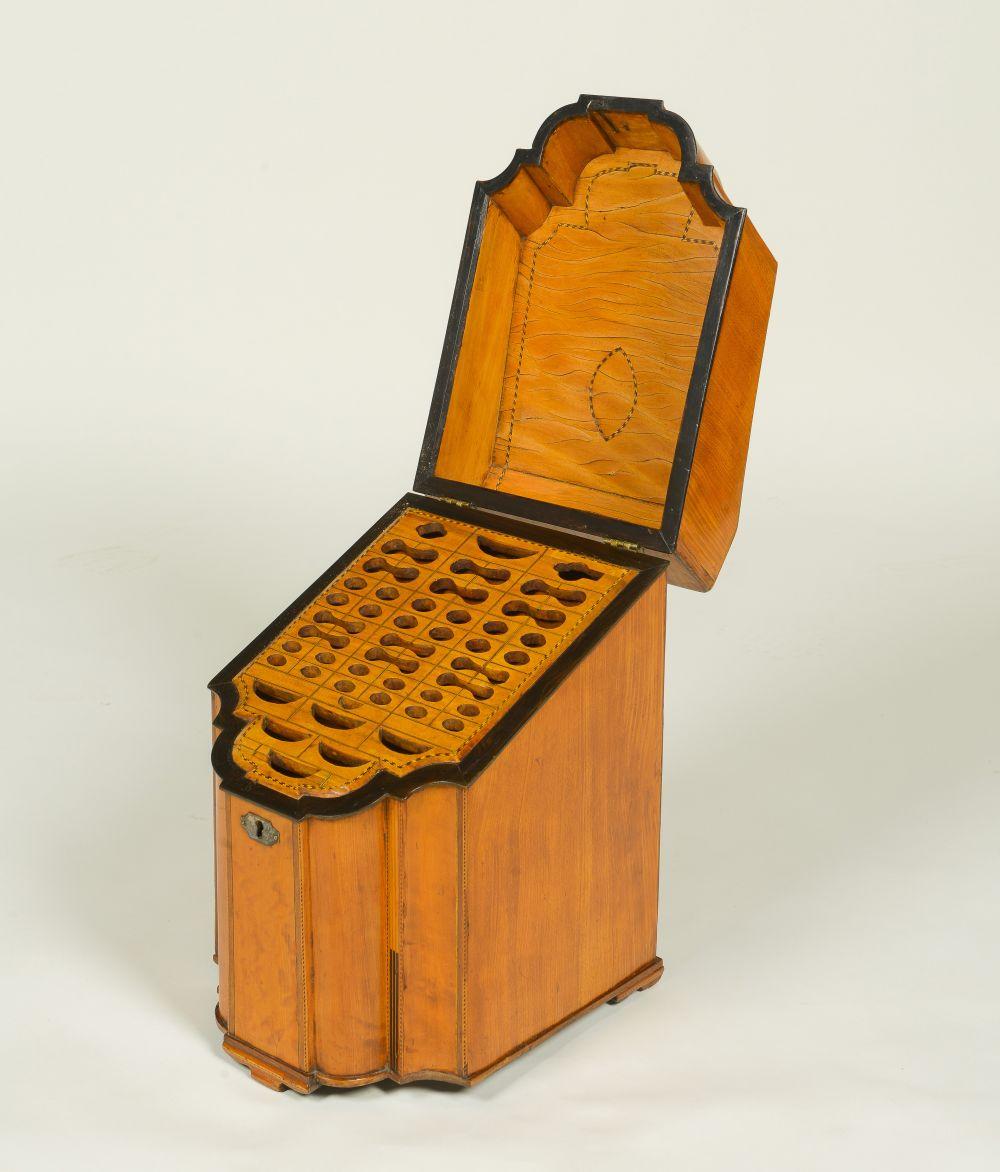 19th Century Pair of Regency Satinwood Knife Boxes For Sale