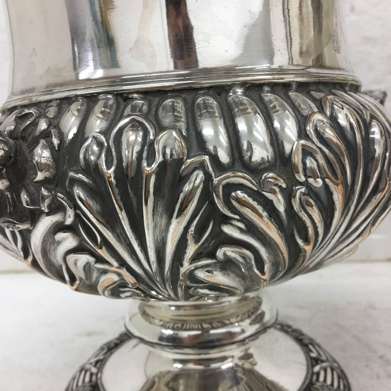 Pair of Regency Sheffield Plate English Wine Coolers, circa 1830 at 1stDibs