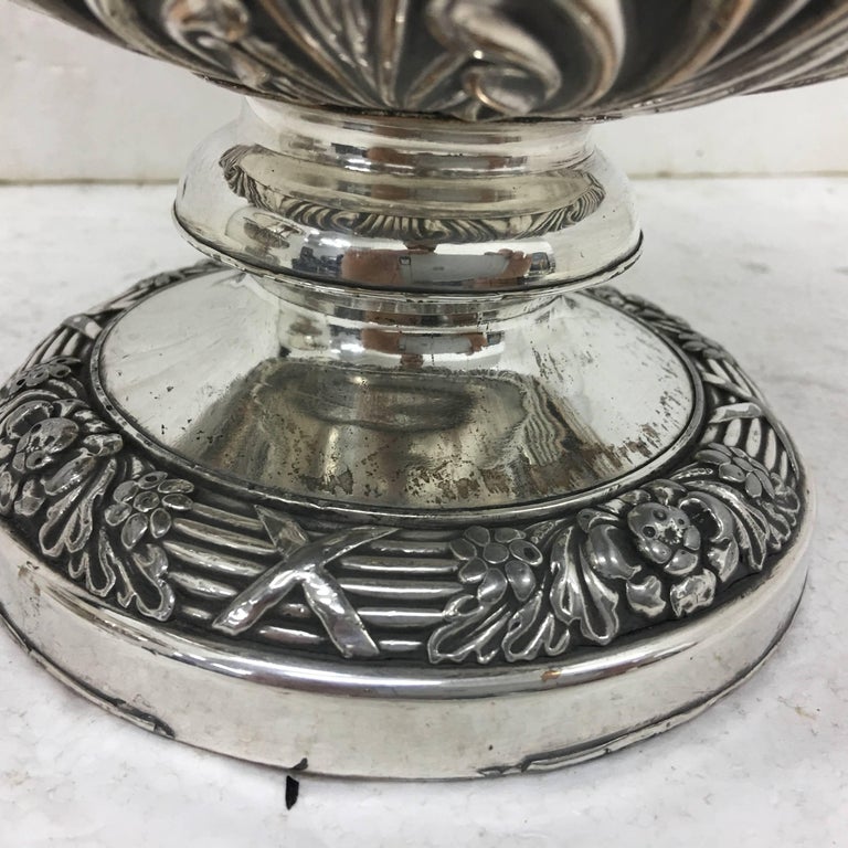 Pair of Regency Sheffield Plate English Wine Coolers, circa 1830 at 1stDibs