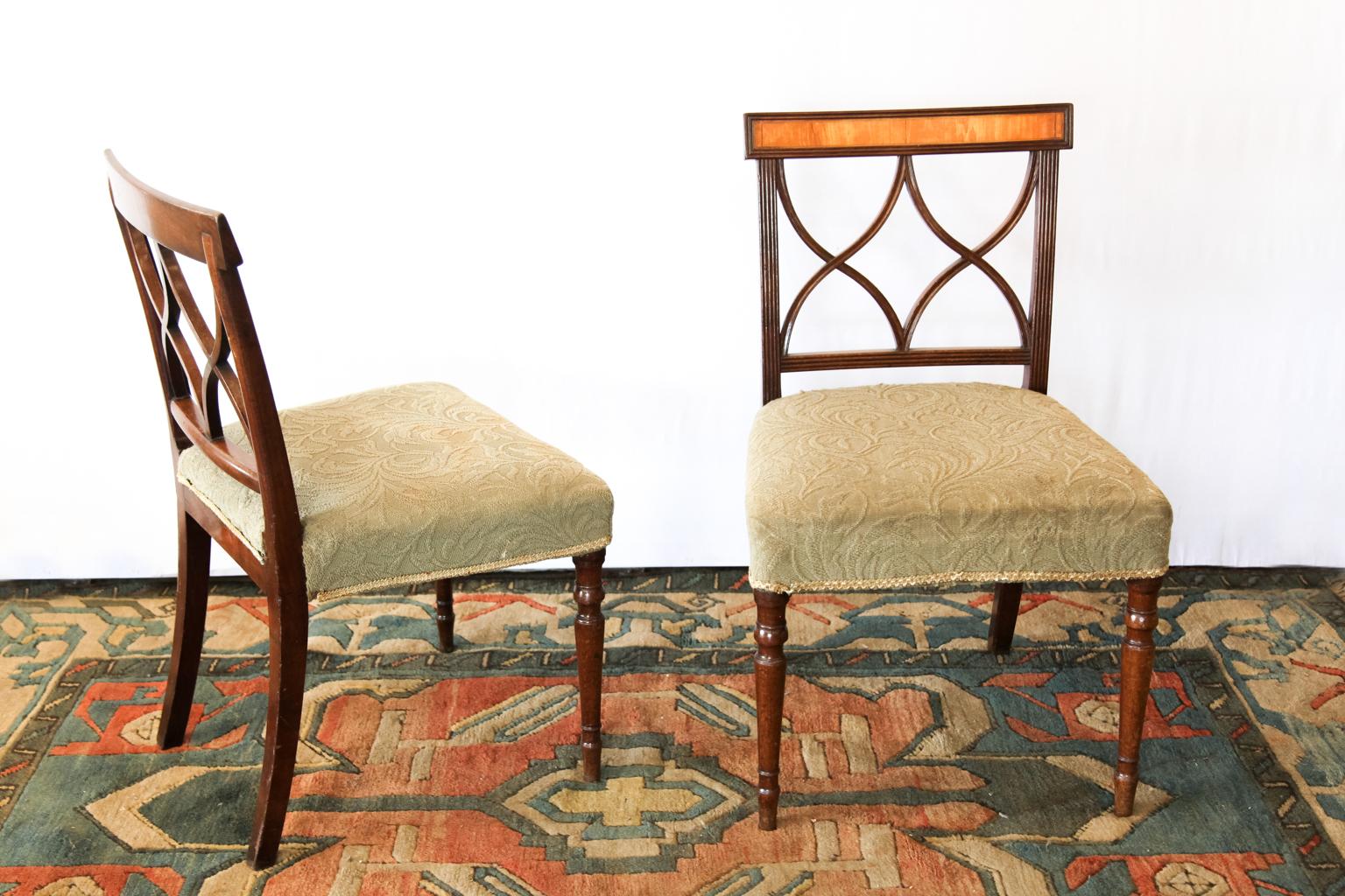 Pair of Regency Side Chairs In Good Condition In Wilson, NC