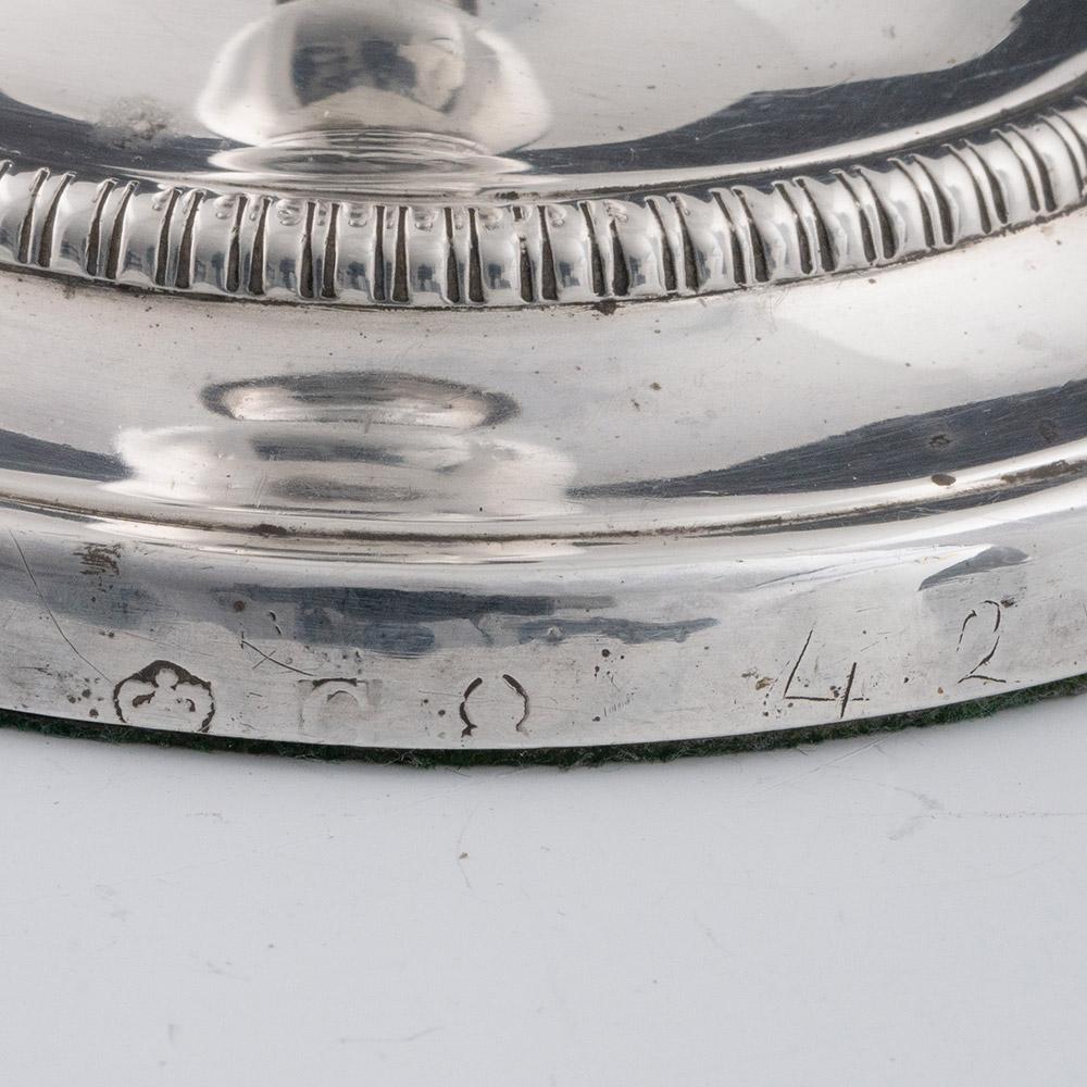 Pareja de candelabros de plata de la Regencia Sheffield 1811 4