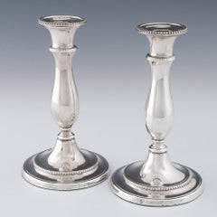 Paar silberne Regency-Kerzenständer aus Old Sheffield 1811, Paar