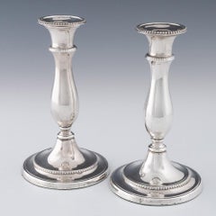 Paar silberne Regency-Kerzenständer aus Old Sheffield 1811, Paar
