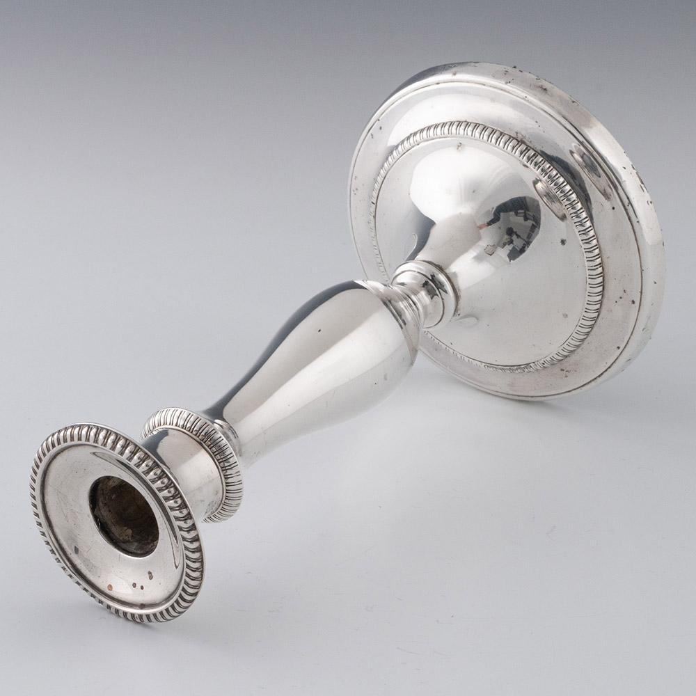 Pareja de candelabros de plata de la Regencia Sheffield 1811 Silver