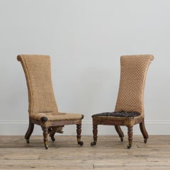 Paire de chaises d'appoint en palissandre simulé de style Régence