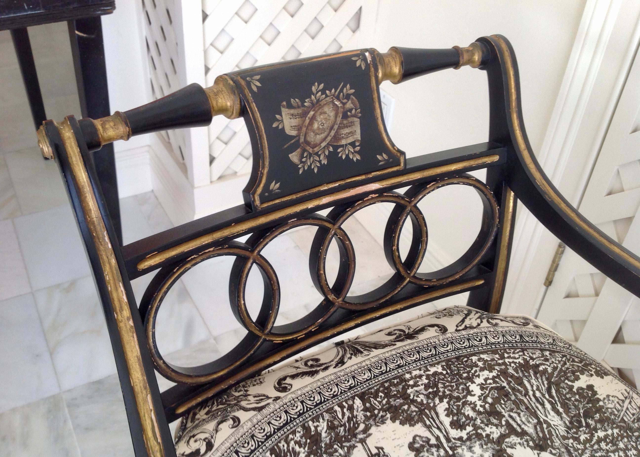 Pair of Regency Style Armchairs 5